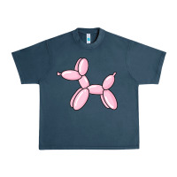 Midnight Navy balloon dog pink Urban Heavy Tee - maiPhamDesign