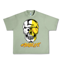 Oil Green Dad life Sugar Skull for Soccer Softball Halloween Costume Urban Heavy Tee - maiPhamDesign