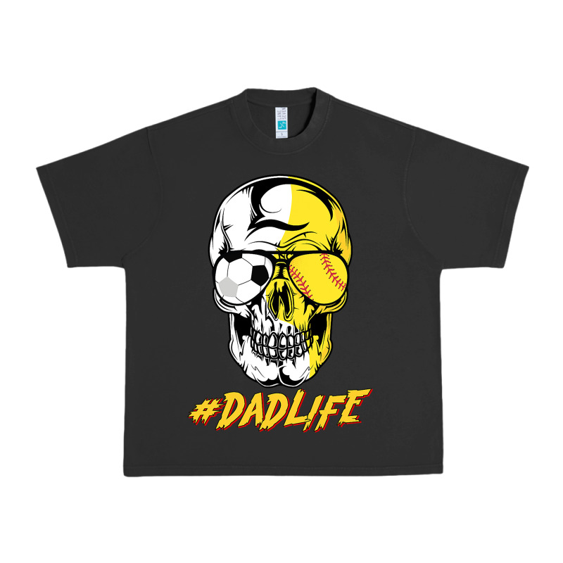 Dad Life Sugar Skull For Soccer Softball Halloween Costume Urban Heavy Tee by maiPhamDesign | Teevron