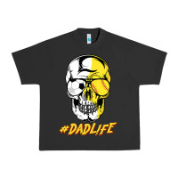 Pigment Black Dad life Sugar Skull for Soccer Softball Halloween Costume Urban Heavy Tee - maiPhamDesign