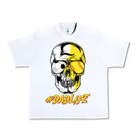 White Dad life Sugar Skull for Soccer Softball Halloween Costume Urban Heavy Tee - maiPhamDesign