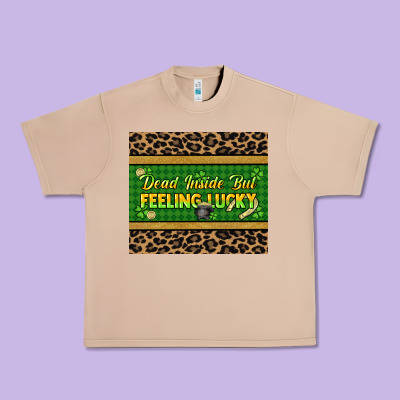 Dead Inside But Feeling Lucky 20oz Skinny Tumbler Urban Heavy Tee Designed By Howdyjamesfarm