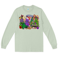 Matcha Christmas Louisiana Mardi Gras trees Long Sleeve Tee - FaDigitalArtStudio