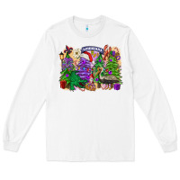 White Christmas Louisiana Mardi Gras trees Long Sleeve Tee - FaDigitalArtStudio