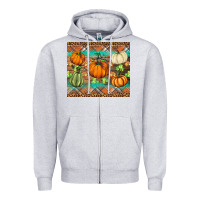 Heather Grey fall pumpkin Zipper Hoodie - BarkalooDesign