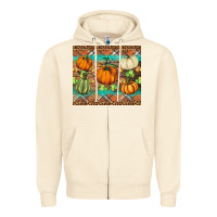 Sandshell fall pumpkin Zipper Hoodie - BarkalooDesign