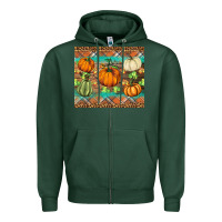 Sports Green fall pumpkin Zipper Hoodie - BarkalooDesign