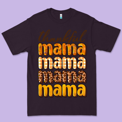 Thankful Mama Premium Tee Designed By Nancycooperartshop