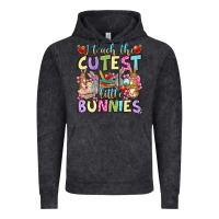 Vintage Black Easter Day I teach the cutest little bunnies Vintage Hoodie - OliviaCreatesArt