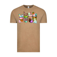 Vintage Coffee Easter coffee cups Easter Day Vintage Tee - CowGirlArtShop