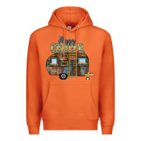 Carrot Happy Camper Premium Hoodie - CowhideDigitalArt