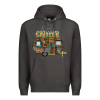 Smoke Happy Camper Premium Hoodie - CowhideDigitalArt