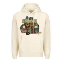 Tofu Happy Camper Premium Hoodie - CowhideDigitalArt