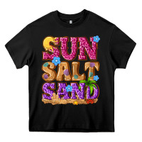 Black sun salt sand summer Heavy Core Tee - NancyCooperArtShop
