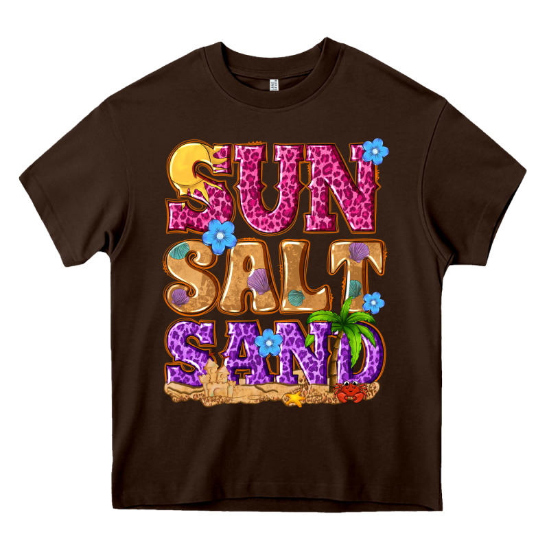 Sun Salt Sand Summer Heavy Core Tee by NancyCooperArtShop | Teevron