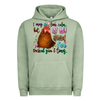 Pigment Oil Green i may look calm but in my head ive pecked you 3 ti Urban Hoodie - JahusDesignShop