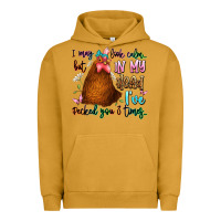 Pigment Peanut Butter i may look calm but in my head ive pecked you 3 ti Urban Hoodie - JahusDesignShop