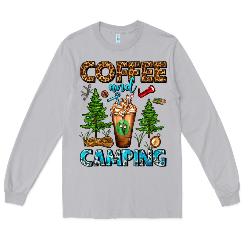 Coffee And Camping Frappe Long Sleeve Tee by FaDigitalArtStudio | Teevron