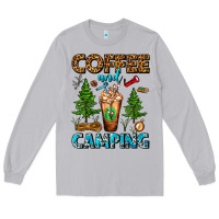Moon Dust Coffee And Camping Frappe Long Sleeve Tee - FaDigitalArtStudio