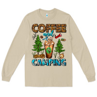 Mushroom Coffee And Camping Frappe Long Sleeve Tee - FaDigitalArtStudio