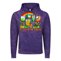 Cloud Purple St. Patrick's wine glasses Vintage Hoodie - OliviaCreatesArt