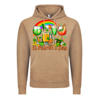 Vintage Coffee St. Patrick's wine glasses Vintage Hoodie - OliviaCreatesArt
