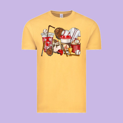 Baseball Coffee Cups Vintage Tee Designed By Howdyjamesfarm