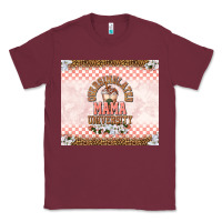Burgundy Oversimulated mama university Classic Tee - TumblerDesignByShophia