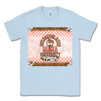 Dusty Blue Oversimulated mama university Classic Tee - TumblerDesignByShophia