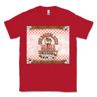 Red Oversimulated mama university Classic Tee - TumblerDesignByShophia