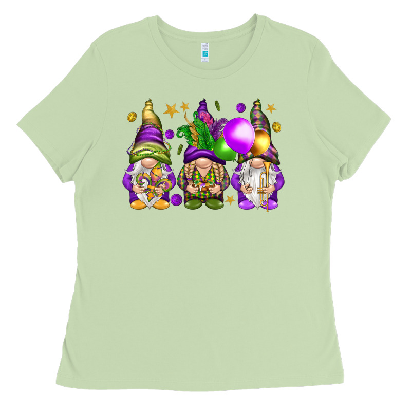 Mardi Gras Gnomies With Elements Ladies Tee by HowdyJamesFarm | Teevron