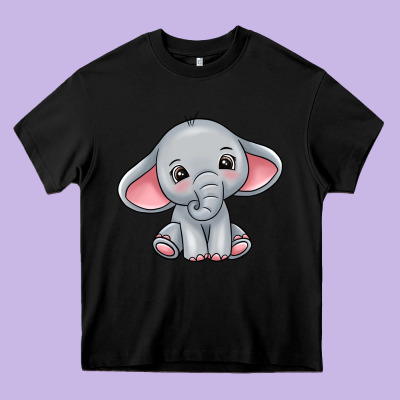 Elephant Heavy Core Tee Designed By Texasbilliewilder