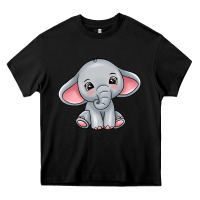 Black elephant Heavy Core Tee - texasbilliewilder