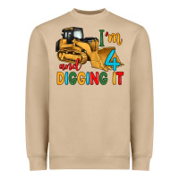 I'm 4 And Digging It Heavyweight Sweatshirt | Teevron