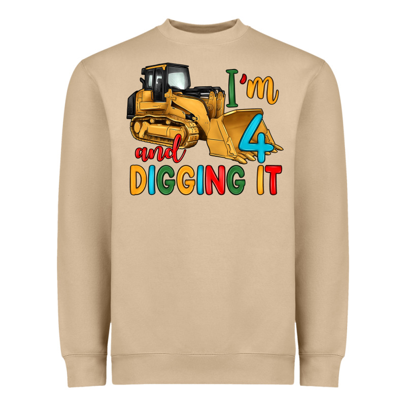 I'm 4 And Digging It Heavyweight Sweatshirt by Artiststas | Teevron