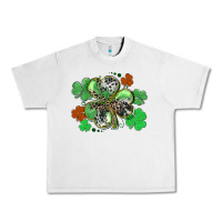 Lunar Rock St. Patrick's Day shamrock leopard and cowhide Urban Heavy Tee - CowGirlArtShop