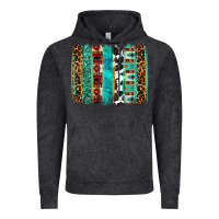 Vintage Black western brushstroke Vintage Hoodie - OliviaCreatesArt