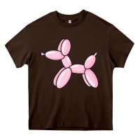 Chocolate Brown balloon dog pink Heavy Core Tee - maiPhamDesign