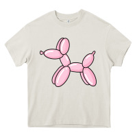 Cream balloon dog pink Heavy Core Tee - maiPhamDesign