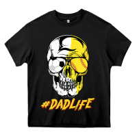 Black Dad life Sugar Skull for Soccer Softball Halloween Costume Heavy Core Tee - maiPhamDesign