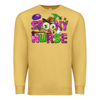 Antique Gold spooky nurse Premium Sweatshirt - AdoDesignShop