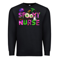 Black spooky nurse Premium Sweatshirt - AdoDesignShop