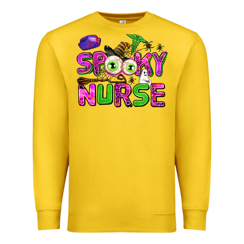 Spooky Nurse Premium Sweatshirt by AdoDesignShop | Teevron