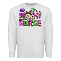 Oatmeal Heather spooky nurse Premium Sweatshirt - AdoDesignShop