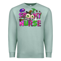 Seafoam spooky nurse Premium Sweatshirt - AdoDesignShop