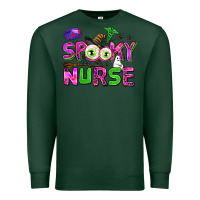 Sports Green spooky nurse Premium Sweatshirt - AdoDesignShop