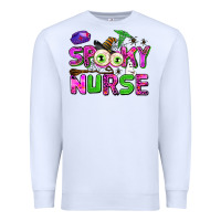 White spooky nurse Premium Sweatshirt - AdoDesignShop