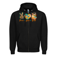 Black peace love fall Zipper Hoodie - BarkalooDesign