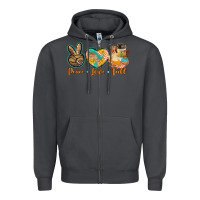 Smoke peace love fall Zipper Hoodie - BarkalooDesign