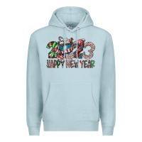 Blue Mist 2023 Happy New Year Premium Hoodie - CowhideDigitalArt